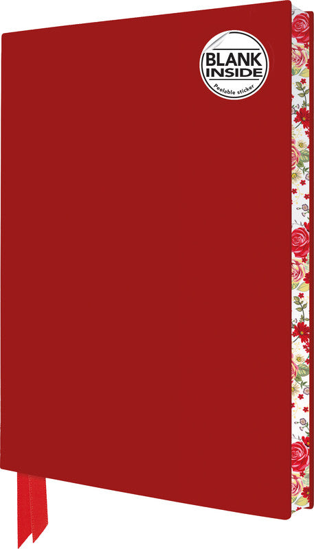 Flame tree Notizbuch, A5, blanko, Softcover, 176 Seiten, 80 g/m² – rot