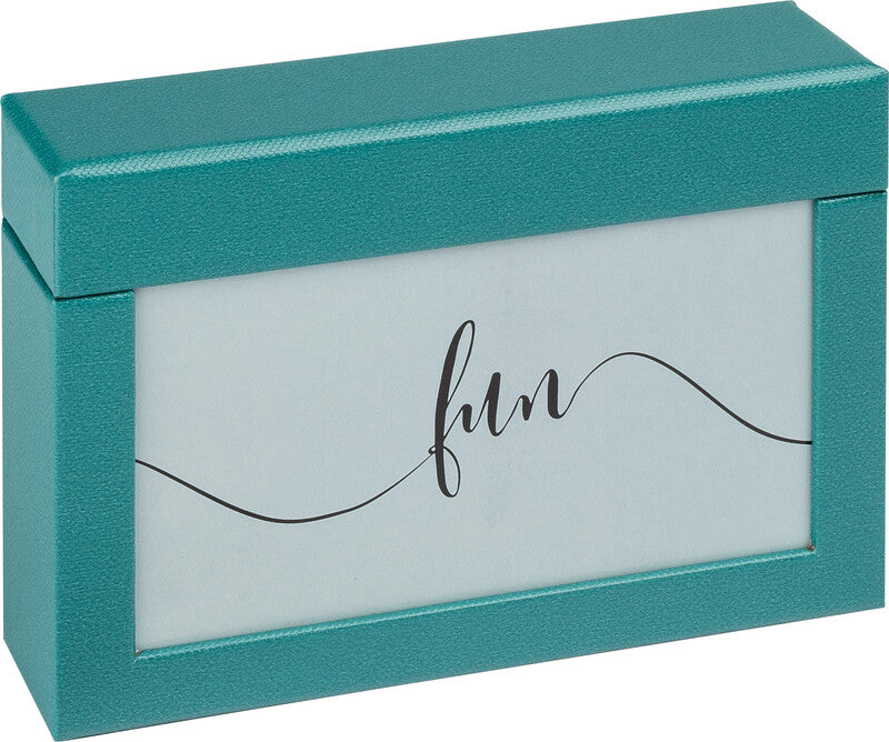 Walther Fotobox Fun – Papier, Petrolgrün, 16,7 × 11,2 × 3,7 cm