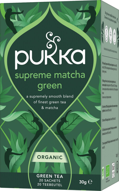 Pukka Supreme Matcha Green – Teebeutel, Bio-Grüntee – 20 Beutel