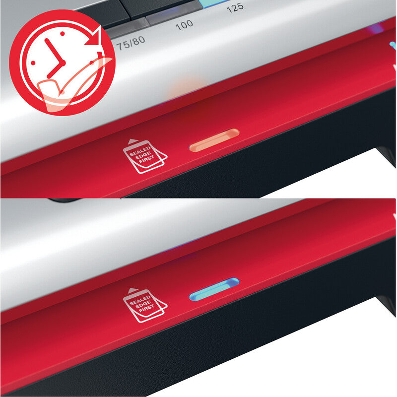 GBC Laminiersystem 250 Laminiergerät A4 – 2-Rollen, 75–125 µm, Aufheizzeit 1 Min., 500 mm/min, Silber
