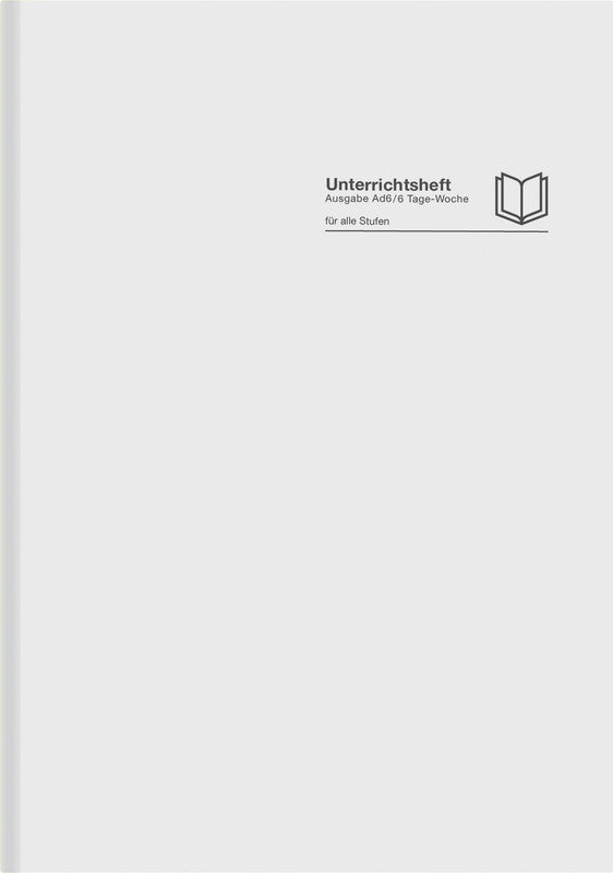 Verlag für unterrichtsm. Unterrichtsheft A4, Karton, 128 Seiten, perforiert, 100 g/m² – Grau