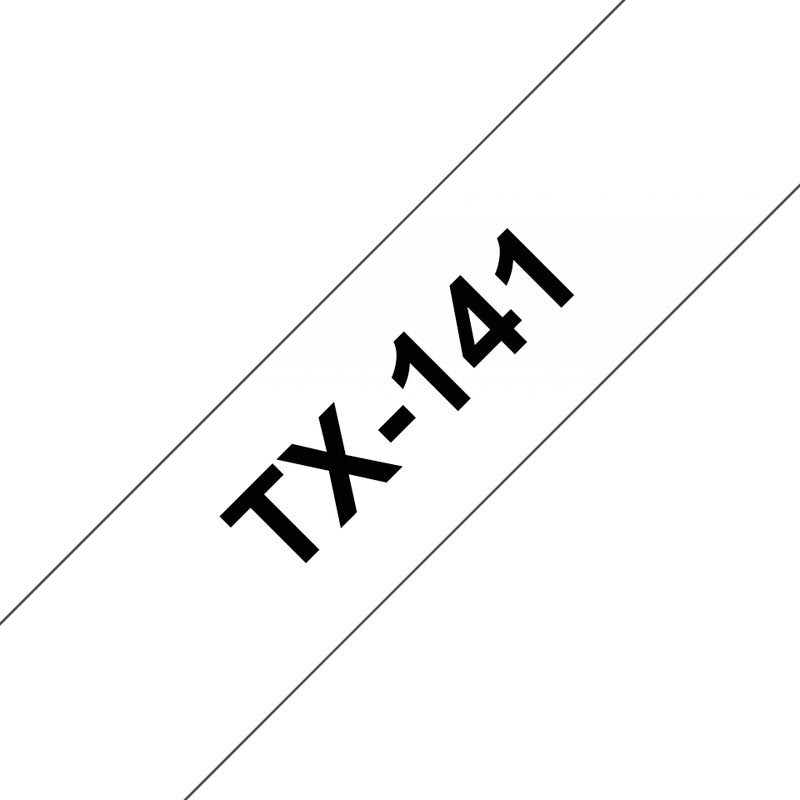 Brother Schriftband – 18 mm × 15 m, transparent, schwarz