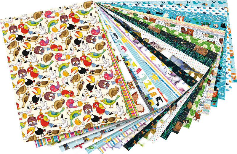 Folia Motivkartonblock Kids – 240 × 340 mm – 270 g/m² – sortiert – 20 Blatt