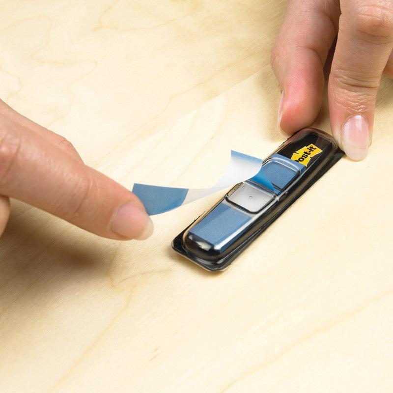 Post-it Indexstreifen – 11,9×43,2 mm – sortiert, 4×35 Stück, mit Dispenser