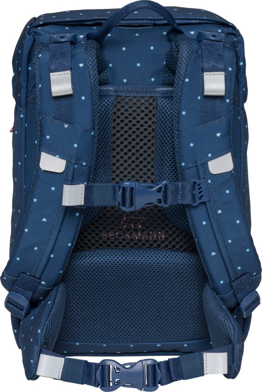 Beckmann Schulrucksack Classic – Pet Friends Blue – 22 l – B 24,0 × H 37,0 × T 25,0 cm – recyclingfähig