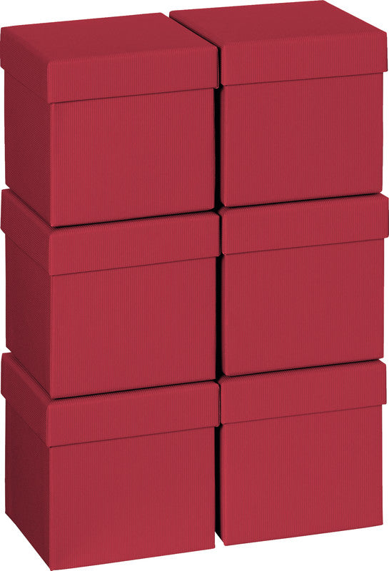 Stewo Geschenkbox – mit Strukturprägung, FSC-zertifiziert – 110 × 120 × 110 mm
