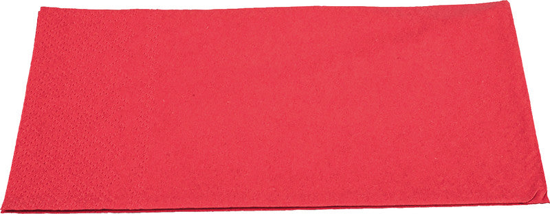 Servietten – rot – 33 × 33 cm, 2-lagig, 1/8-Falz – 80 Stück
