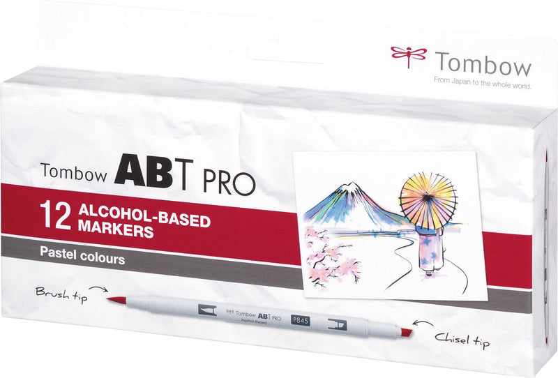 Tombow Filzstifte, 12 Farben