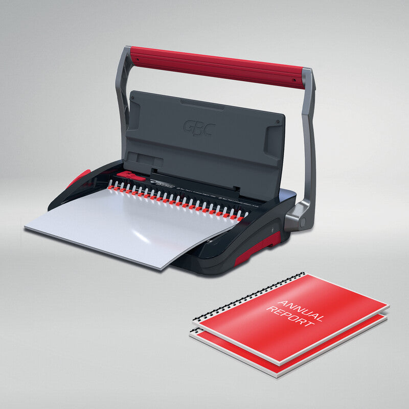 GBC CombBind CB15 Stanz- und Bindemaschine – Plastikbindung, für 21-Loch, A4, bis 15 Blatt