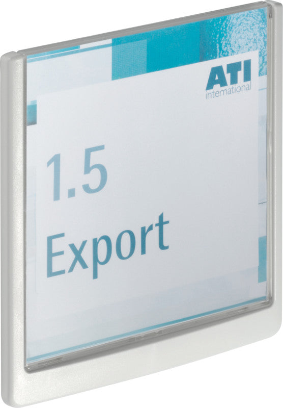 Durable Namensschild – 149 × 148,5 mm, Kunststoff, weiss, selbstklebend, 1 Stk.