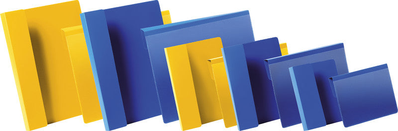 Durable Kennzeichnungstaschen – 210 × 148 mm, blau, wiederablösbar, 50er-Pack