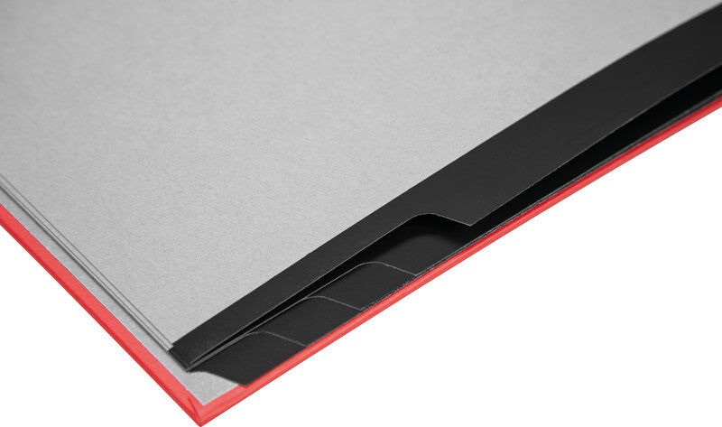 Biella Sammelmappe für A4, Karton, Rot