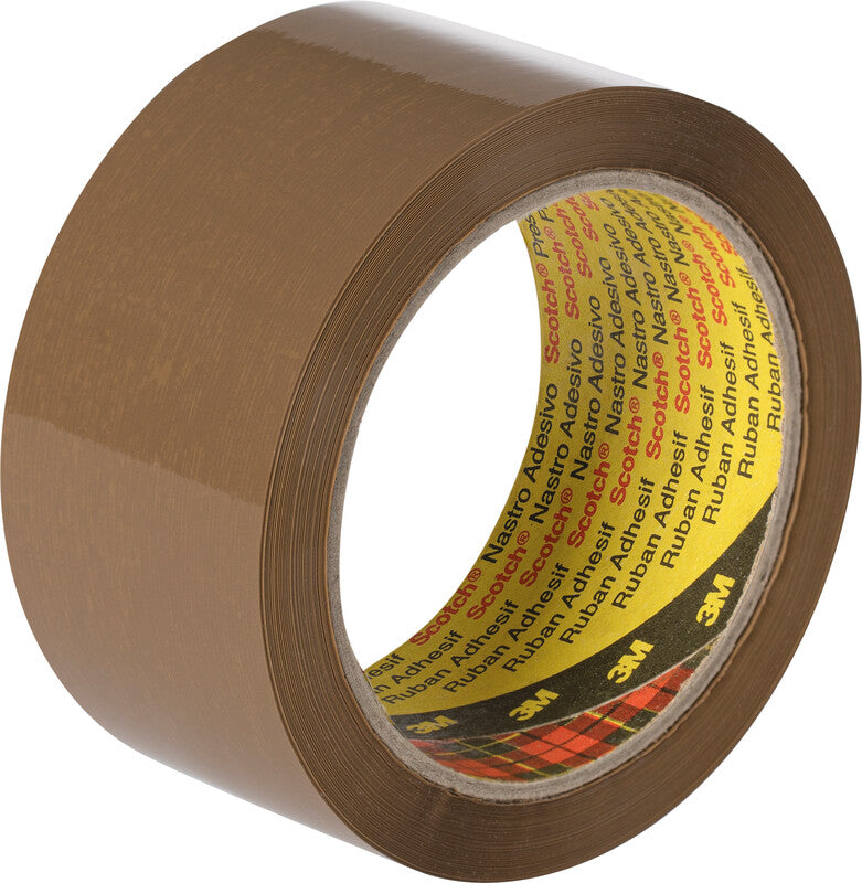 Scotch Verpackungsband – permanent, glatt, Kunststoff, 50 mm × 66 m, braun, Kern Ø 75 mm
