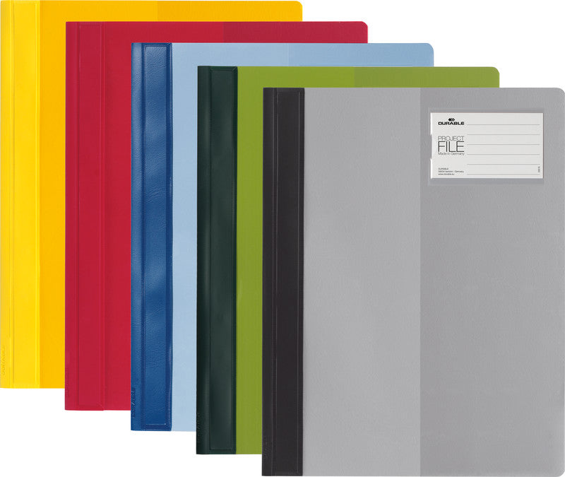 Durable Schnellhefter – A4, Kunststoff, Gelb, Sichttasche