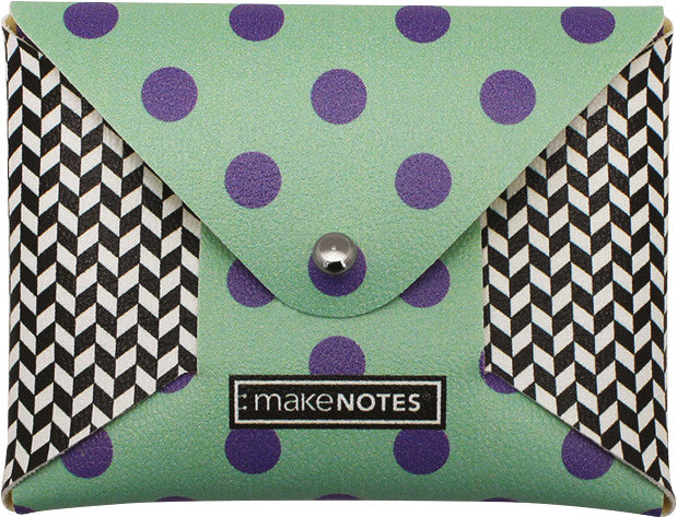 Makenotes Karten- und Geldetui – 100 × 75 mm, Kunstleder, mehrfarbig – 1 Stück