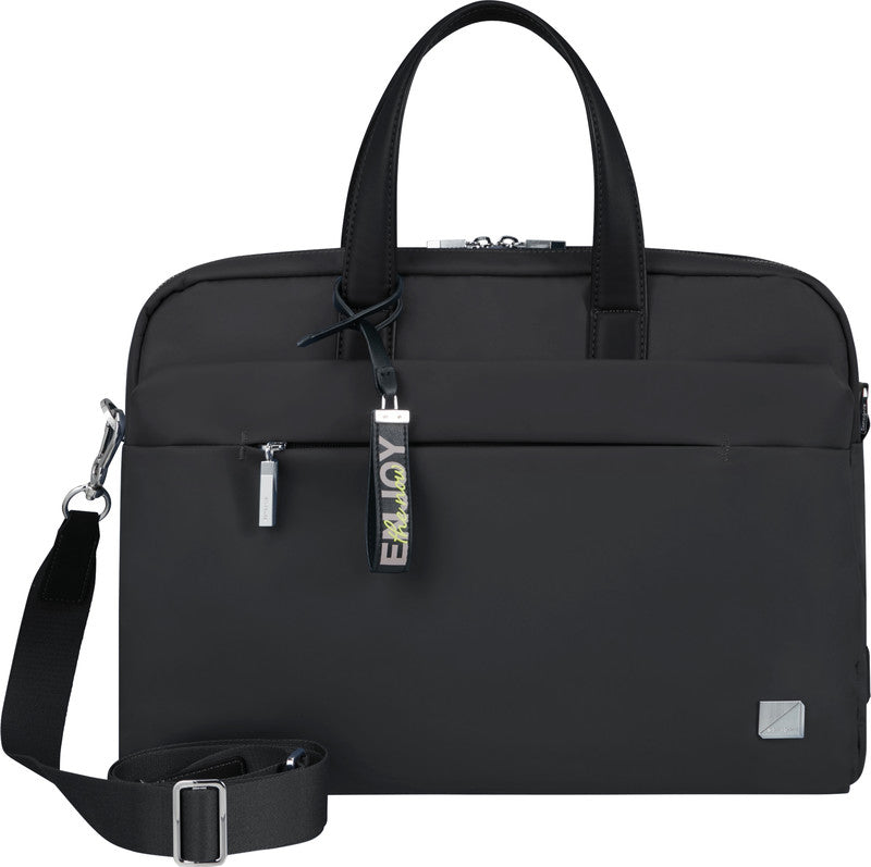 Samsonite Workationist Notebook-Tasche – 12 l, wasserabweisend, USB-Port, recyceltes PET (rPET), schwarz