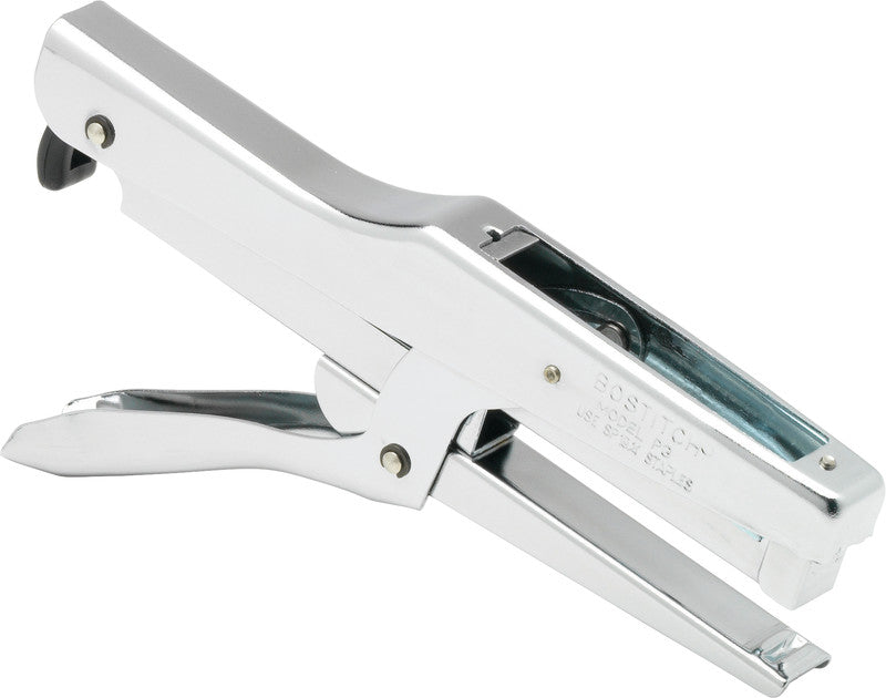 Bostitch P3 – Heftzange, 20 Blätter, Hinterlademechanik, Einlegetiefe 65 mm, verchromt