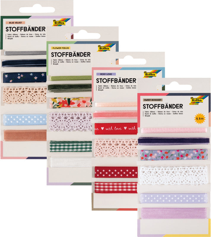 Folia Stoffbänder – sortiert – 5,5 m