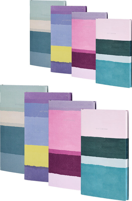 Castelli Notizbuch, 190 × 250 mm, liniert, Leimbindung, Softcover, 192 Seiten, 80 g/m² – mehrfarbig
