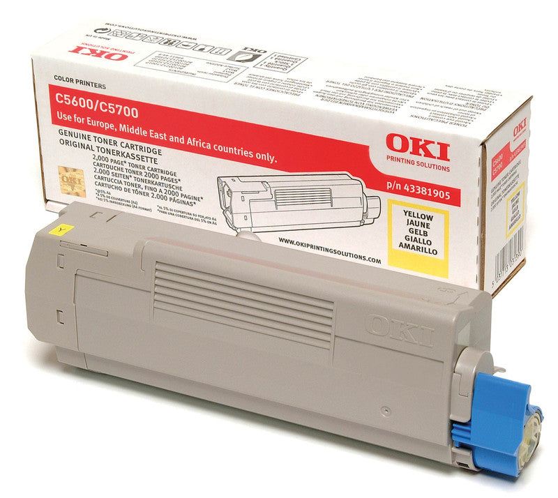 OKI Toner – gelb, 2000 Seiten