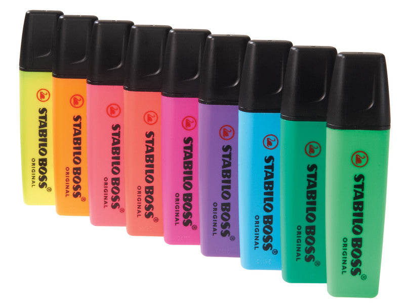 STABILO BOSS Original Textmarker Rosa – Keilspitze, 2–5 mm, nachfüllbar