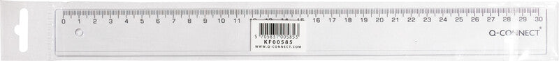 Connect Wandtafel-Lineal 30 cm – Kunststoff, transparent