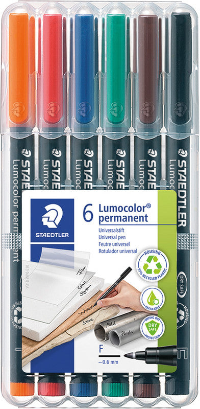 Staedtler Permanent Marker – sortiert, 6er Pack