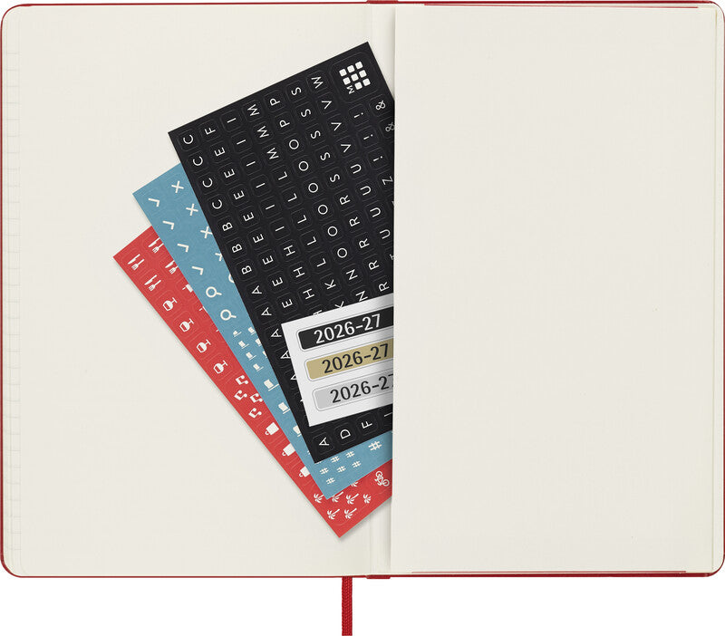 Moleskine Schüleragenda – 1 Woche/1 Seite, gebunden, 13 × 21 cm, 18 Monate Jul–Dez, 2026/2027, FSC