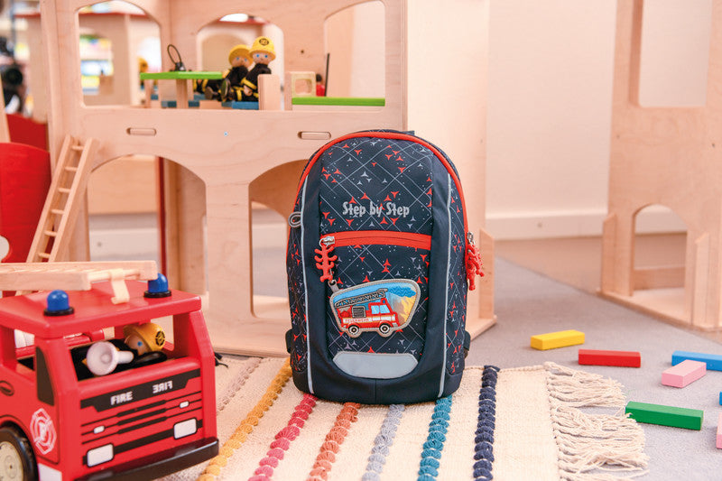 Step by Step Kindergartenrucksack-Set Mini – 2-teilig – Fire Truck Finn – 20,0 × 30,0 × 11,0 cm