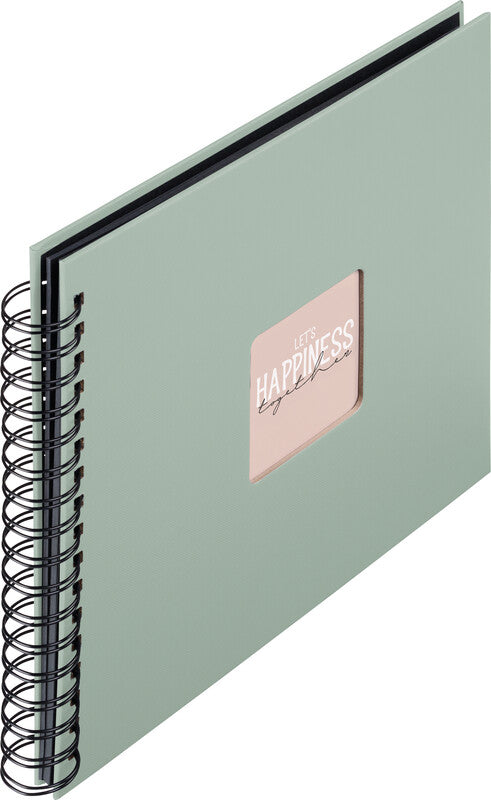 Hama Fotoalbum Wiro Fine Art – Salbei, mit Pergaminzwischenblättern, Papier, 280 × 240 mm
