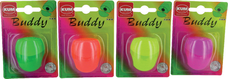 Kum Spitzer – manuell, 1-Loch, mit Behälter, für 8 mm Blei- und Buntstifte, Kunststoff, assortiert
