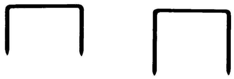 Bostitch Heftklammern – für Bostitch T10, T11 – 8 mm, 40 Blatt – Metall, silber – 1000 Stk.