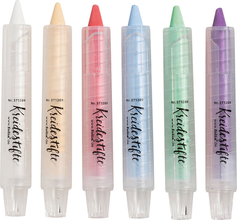 Folia Kreidemarker – Rund, 1–2 mm – 6er-Set, Farben sortiert