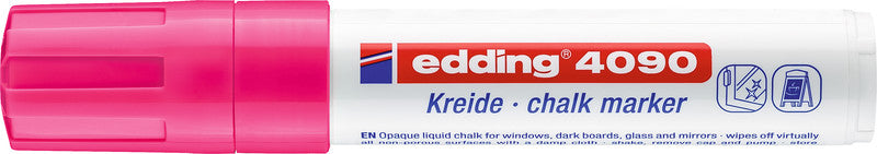 Edding Kreidemarker 4090 – Keilspitze, 4–15 mm – Neonpink