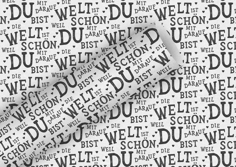 Braun + company Geschenkpapier Everyday By Nature – Die Welt ist schön – Kraftpapier, 70 g/m² – 700 × 2000 mm