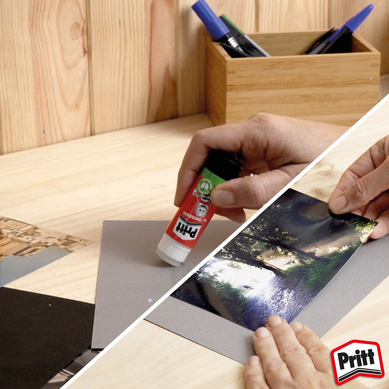 Pritt Klebestift – permanent, transparent, lösemittelfrei, schnelltrocknend, 11 g, für Papier, Karton, Fotos