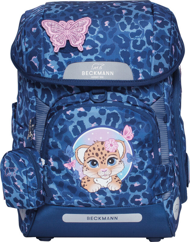 Beckmann Schulrucksack Plus Air – Cheetah – 20 l – aus recycelten PET-Flaschen