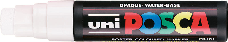 Uni-Ball Non-Permanent-Marker – Keilspitze 15 mm – Weiss