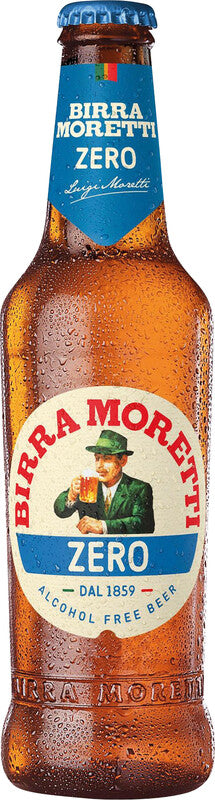 Birra Moretti Alkoholfreies Bier Lagerbier Zero 0,0 % ohne Kohlensäure – 3,3 dl