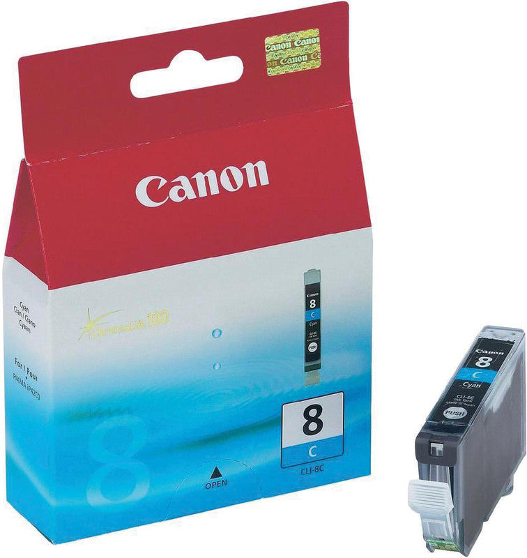 Canon Tintenpatrone CLI-8C, Cyan – für Tintenstrahldrucker/Multifunktionsgeräte