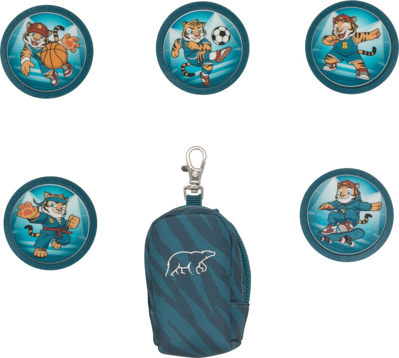 Beckmann Classic 1st – Button Bag, 5-teilig, Tiger Stars, für Classic 1st, Active Air FLX und Plus Air