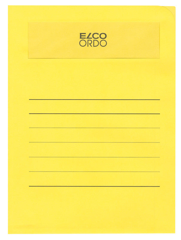 Elco Sichtmappe A4 – 50 Hüllen, intensivgelb, Papier