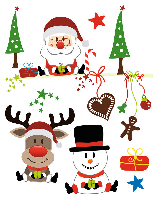 HERMA Fliesensticker Weihnachtsfreude, sortiert, 21 × 29,7 cm, wiederablösbar, 1 Stück