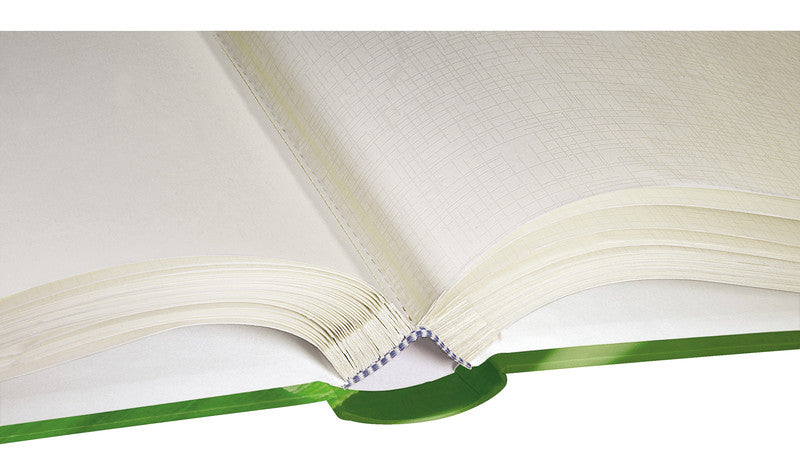 Hama Fotoalbum Jumbo Singo – für 300 × 300 mm, grün, mit Pergaminzwischenblättern, Karton