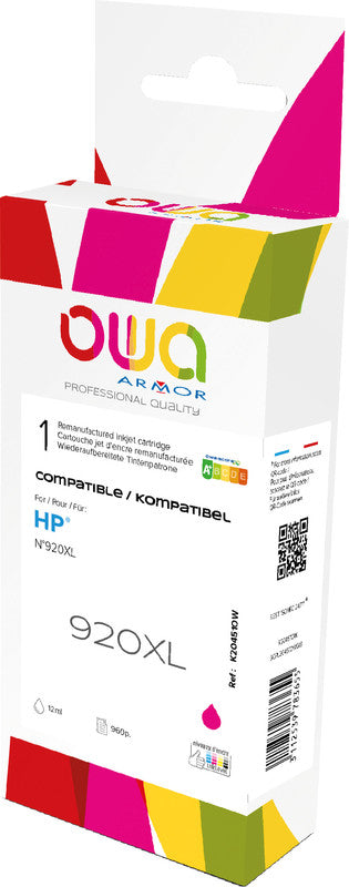 Owa Tintenpatrone 920XL, magenta, 12 ml, kompatibel – für HP-Drucker