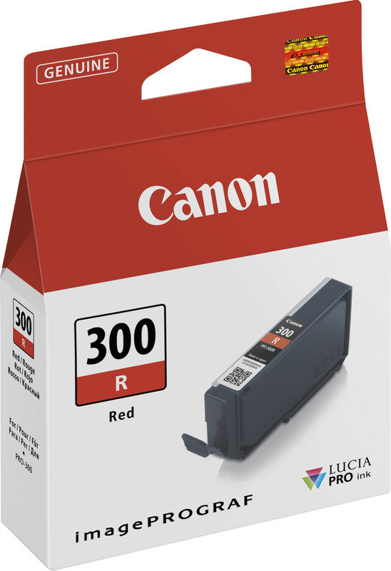 Canon Tintenpatrone PFI-300 R, rot, 14,4 ml