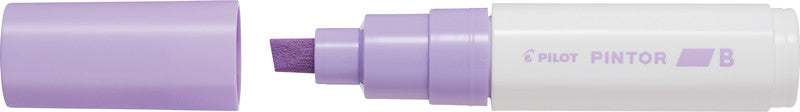 Pilot Pigment-Marker Pintor – Keilspitze 8 mm – Pastellviolett – Für dunkle Oberflächen geeignet