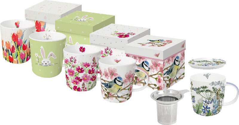 Ppd Spring Tasse – 0,40 l, Porzellan, Mehrfarbig, Spülmaschinenfest, Mikrowellengeeignet