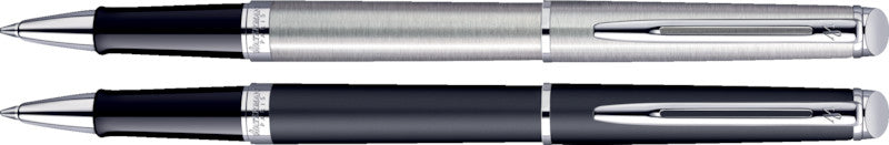 Waterman Hémisphère – Tintenroller, mit Kappe, 0,6 mm, schwarz