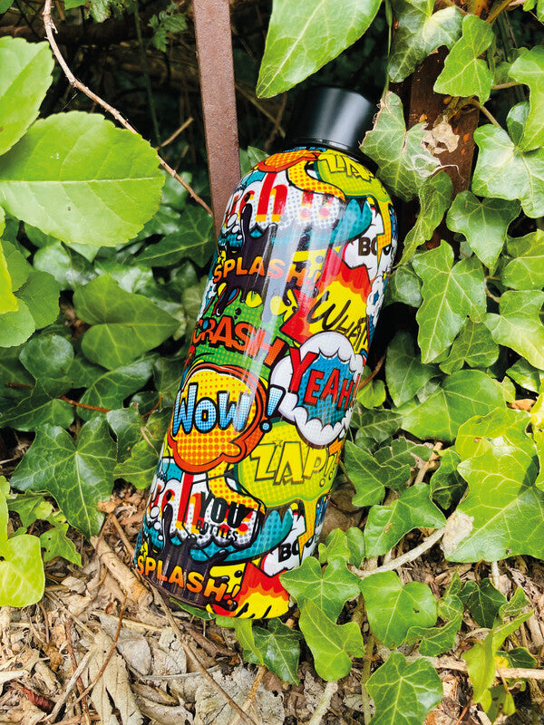 Youbottles Trinkflasche Dual – 5 dl – Edelstahl, isoliert, Schraubverschluss – Street Art Comics
